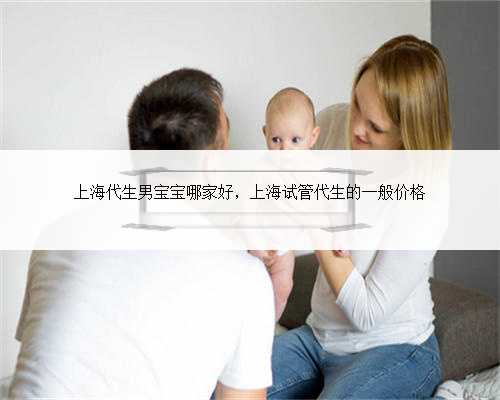 上海代生男宝宝哪家好，上海试管代生的一般价格