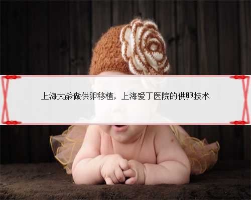 上海大龄做供卵移植，上海爱丁医院的供卵技术