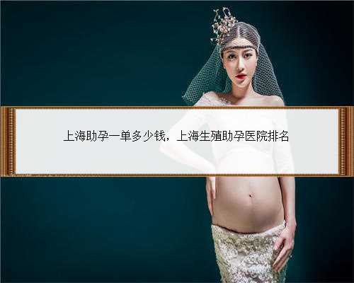 上海助孕一单多少钱，上海生殖助孕医院排名