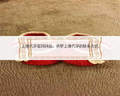 上海代孕官网网站，供卵上海代孕的联系方式