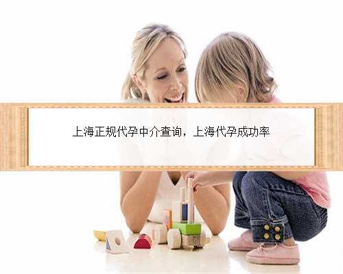 上海正规代孕中介查询，上海代孕成功率