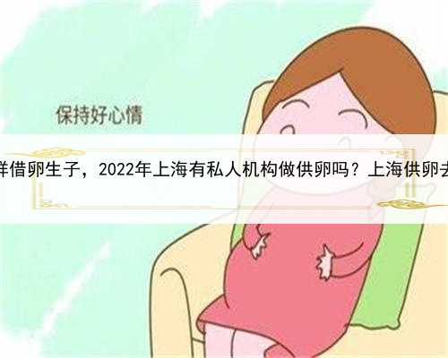 上海怎样借卵生子，2022年上海有私人机构做供卵吗？上海供卵去哪做？